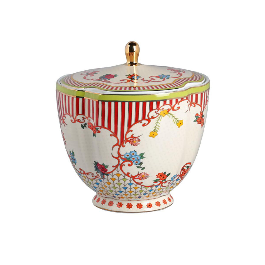 Lucky Art Fiora Bone Kavanoz 14cm