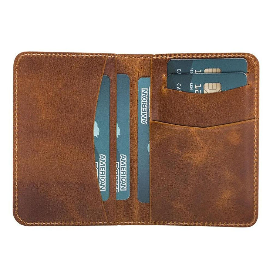 Bloominbag Bloomledger Amber Moccasin Hakiki Deri Bifold Cüzdan