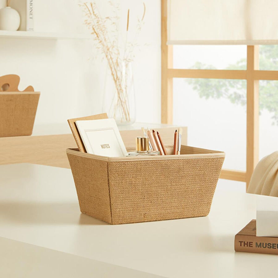 Ocean Home Textile Jüt Kutu 27 X 20 X 13,5 Cm