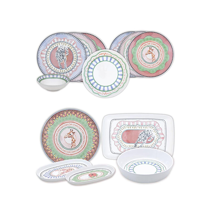 The Mia Spring 6 Kişilik Yemek Takımı 31 Parça Set 1