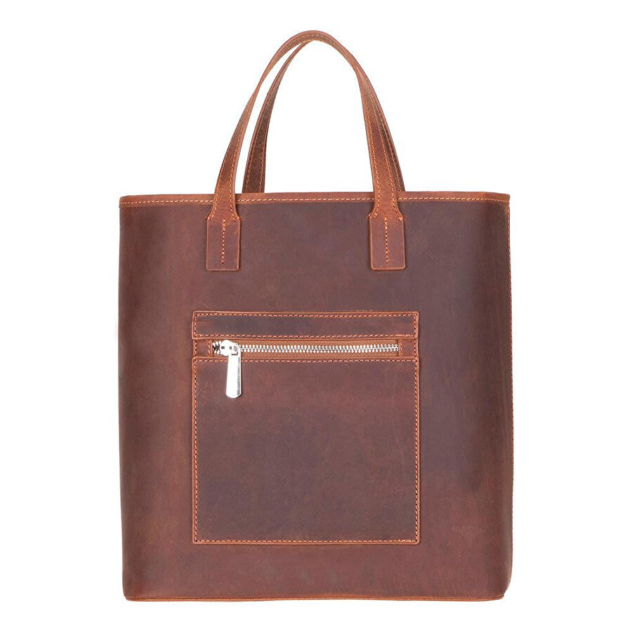 Bloominbag Bloomtote Valetto Terracotta Hakiki Deri Omuz Çantası / Tote Bag