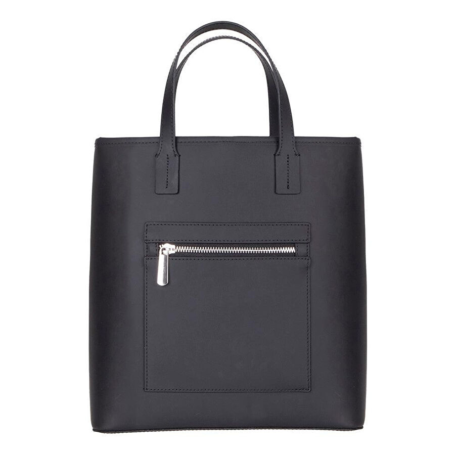 Bloominbag Bloomtote Valetto Noir Hakiki Deri Omuz Çantası / Tote Bag