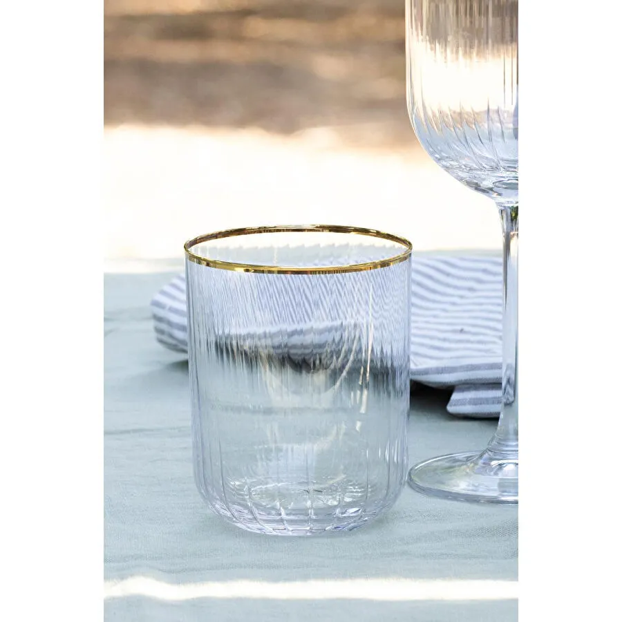 Rakle Adore Gold 4'lü Su Bardağı Seti 350 Cc