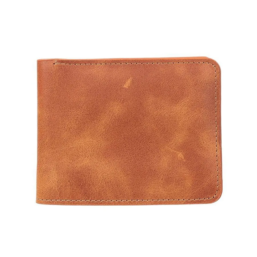 Bloominbag Bloomfold Cognac Tan Hakiki Deri Cüzdan