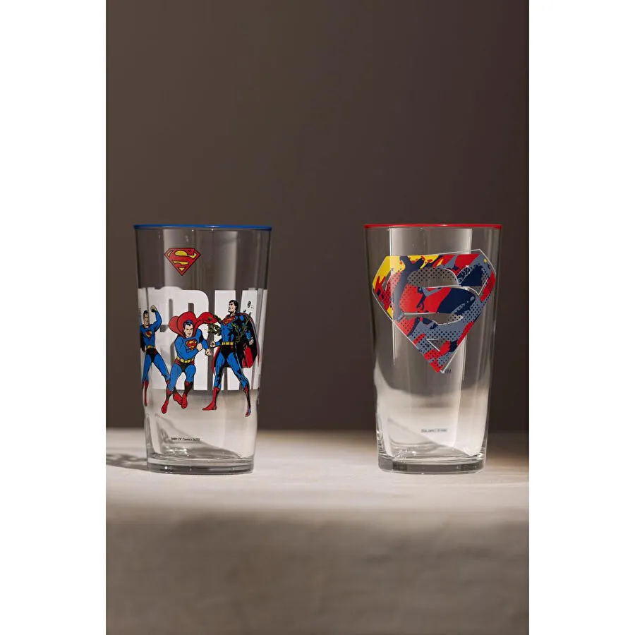 Rakle Superman 2'li Meşrubat Bardağı Seti 570 Cc