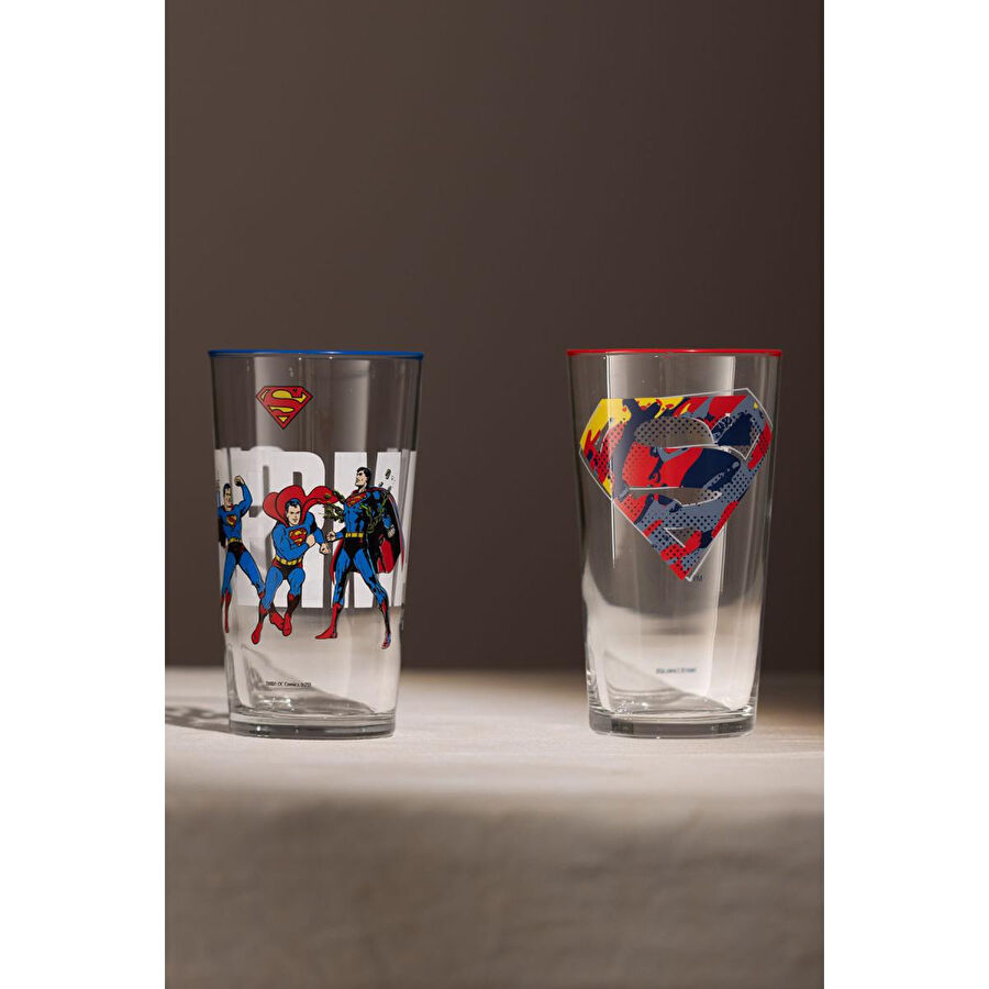 Rakle Superman 2'li Meşrubat Bardağı Seti 570 Cc