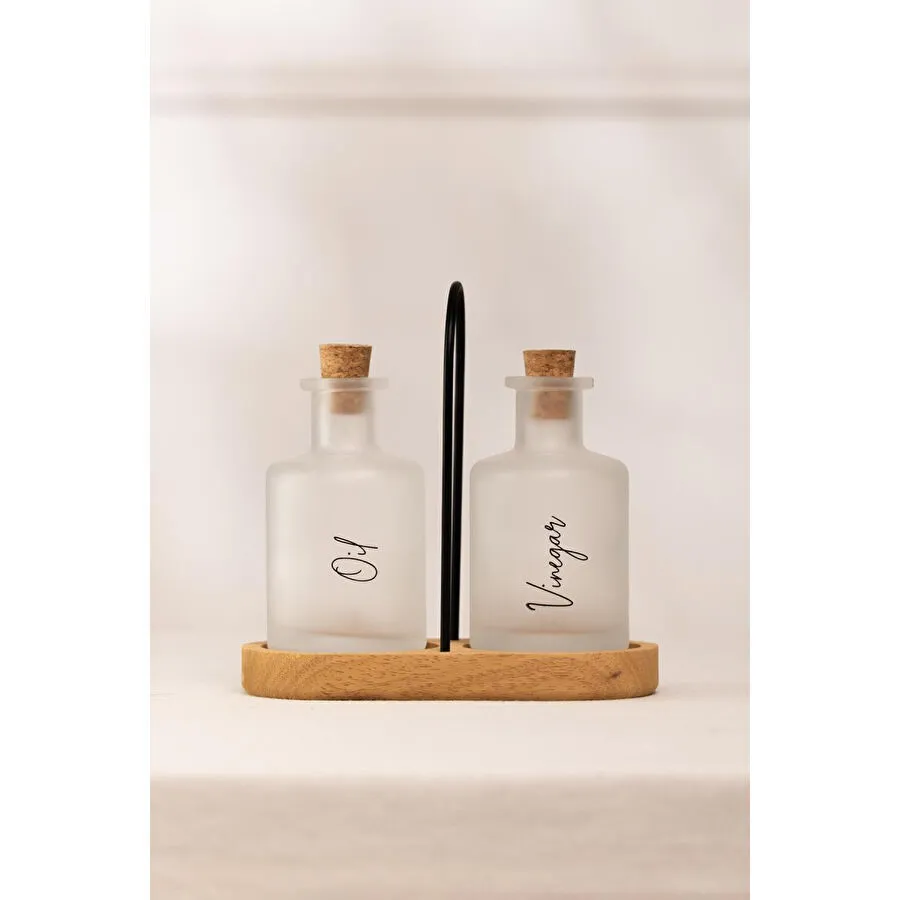 Rakle Vigo Bambu Stantlı 2'li Yağlık-sirkelik Seti 200 Cc