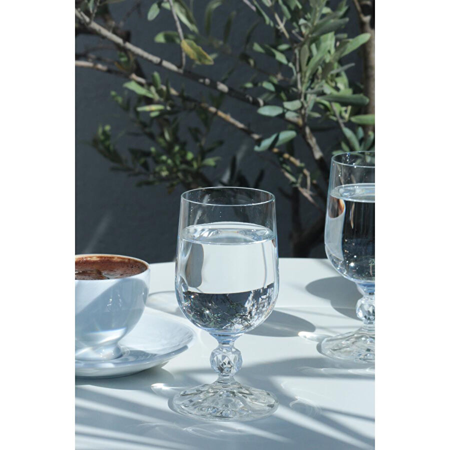 Rakle Claudia Kristal 6'lı Kahve Yanı Bardağı Seti 135 Cc