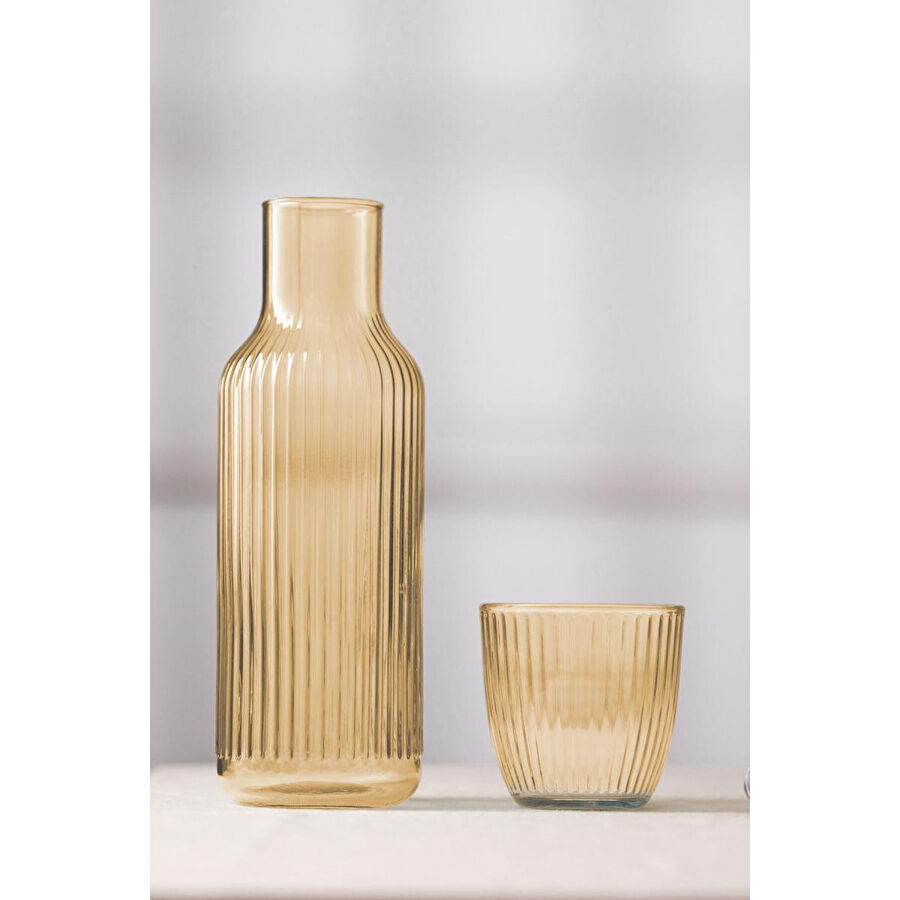 Rakle Splendid Bardaklı Sürahi Amber 1000 Cc