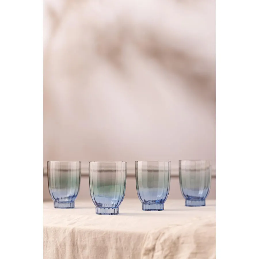 Rakle Elite 4'lü Su Bardağı Seti Mavi 320 Cc