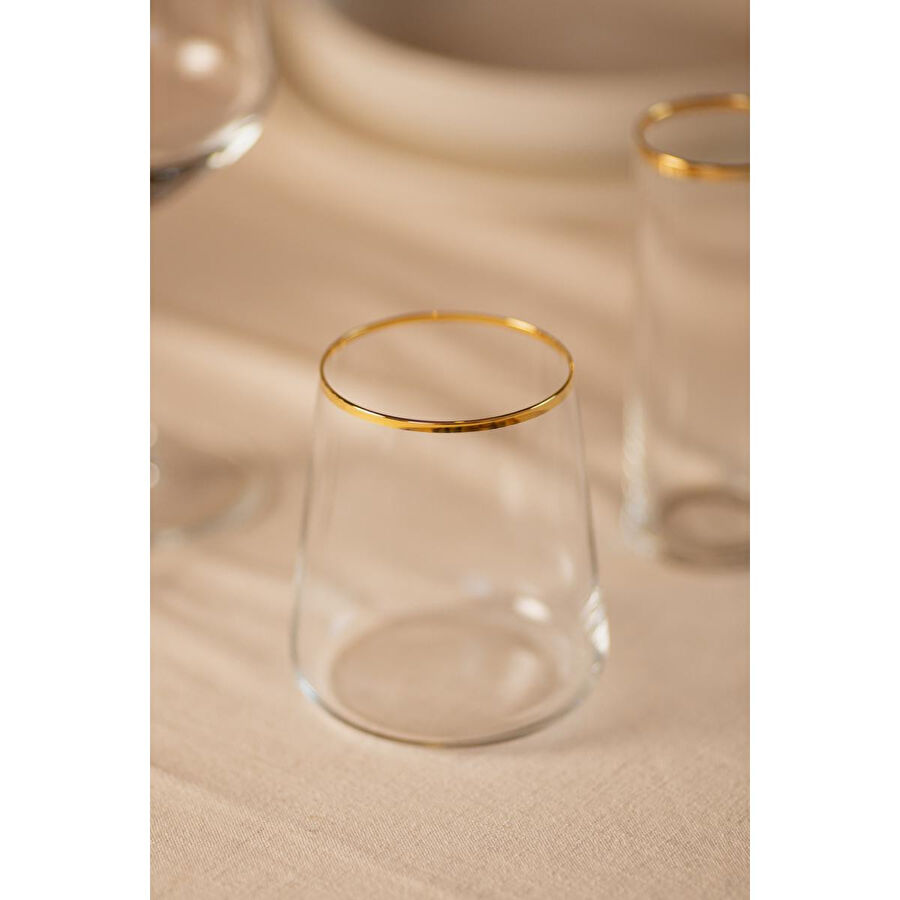 Rakle Avantgarde Gold 4'lü Su Bardağı Seti 420 Cc