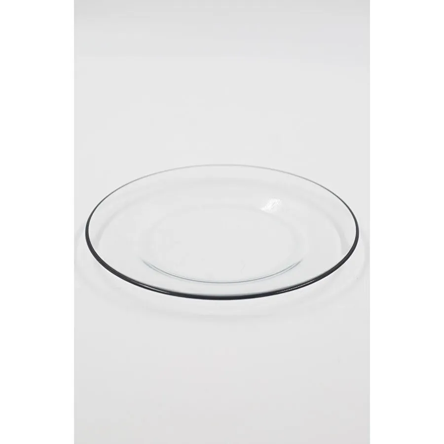 Rakle Pure Black 4'lü Pasta Tabağı Seti 19 Cm