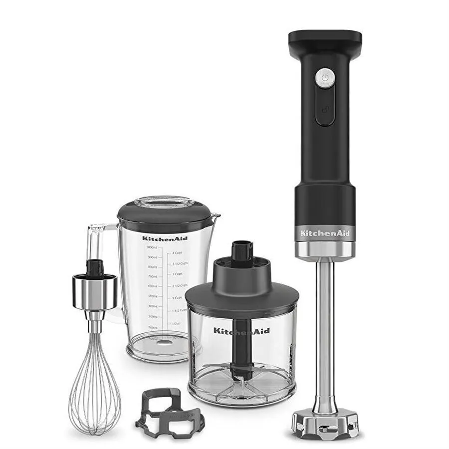Kitchenaid Go Kablosuz Serisi El Blenderı Aksesuarlı Bataryasız Matte Black