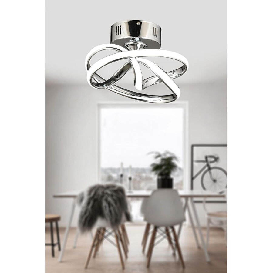 Luna Lighting Vino Riserva Model Krom Kaplama Metal Led Plafonyer Avize