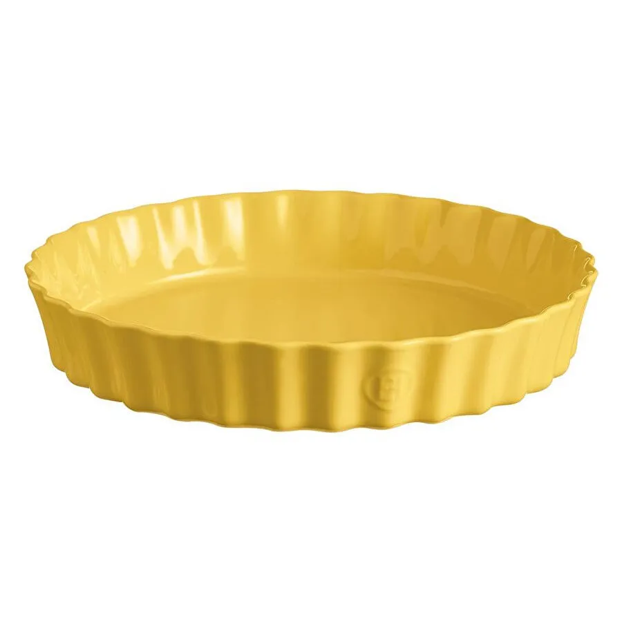 Emile Henry Tart-börek-fırın Kabı Yuvarlak 32 Cm Mat Sarı/provence Yellow