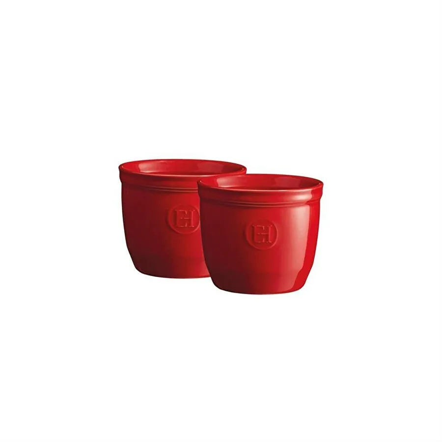 Emile Henry Fırın Kabı Ramekin 2 Li Set No.8 Kırmızı/burgundy