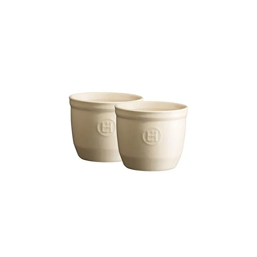 Emile Henry Fırın Kabı Ramekin 2 Li Set No.8 Ekru/clay