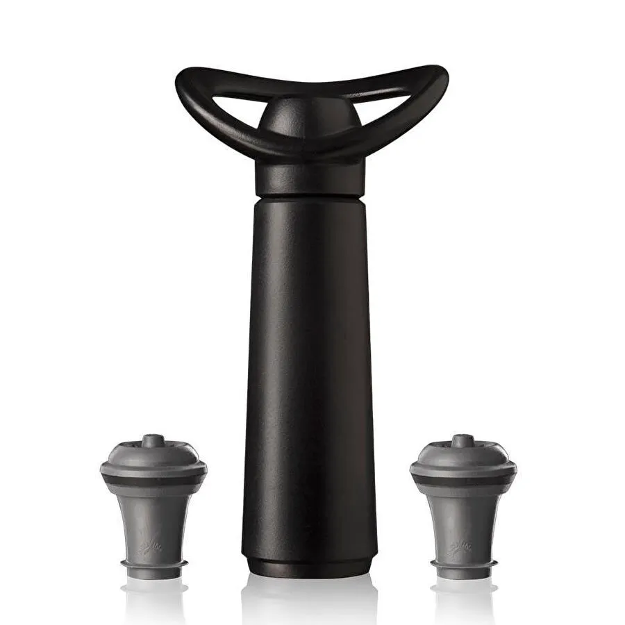 Vacu Vin Şarap Koruyucu Concerto Siyah 1 Pompa 2 Tıpa - Kutulu Siyah