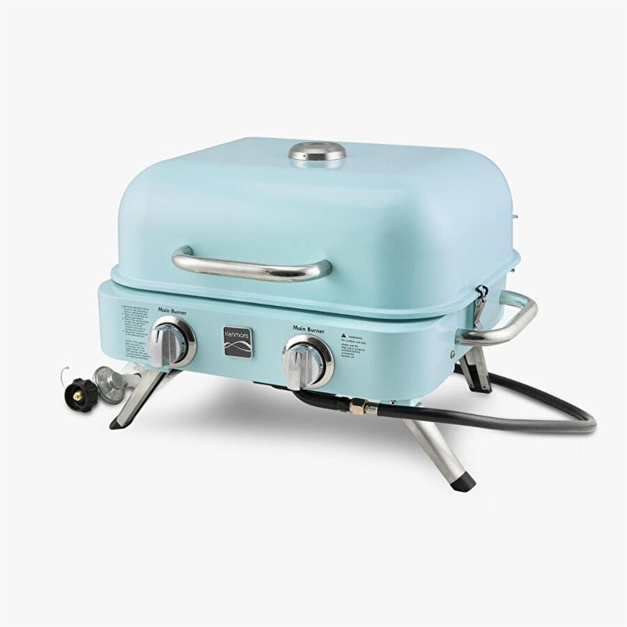 Kenmore Masa Üstü Gazlı Barbekü Turkuaz