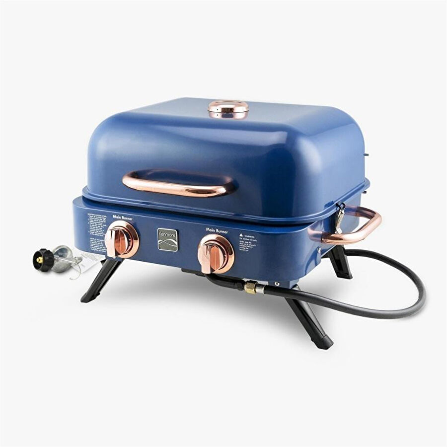 Kenmore Masa Üstü Gazlı Barbekü Mavi