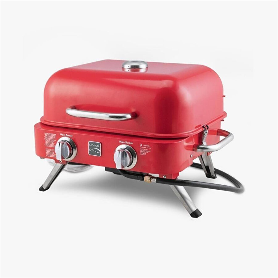Kenmore Masa Üstü Gazlı Barbekü Kırmızı