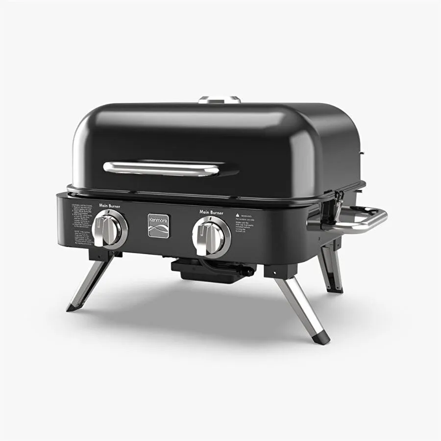 Kenmore Masa Üstü Gazlı Barbekü Siyah