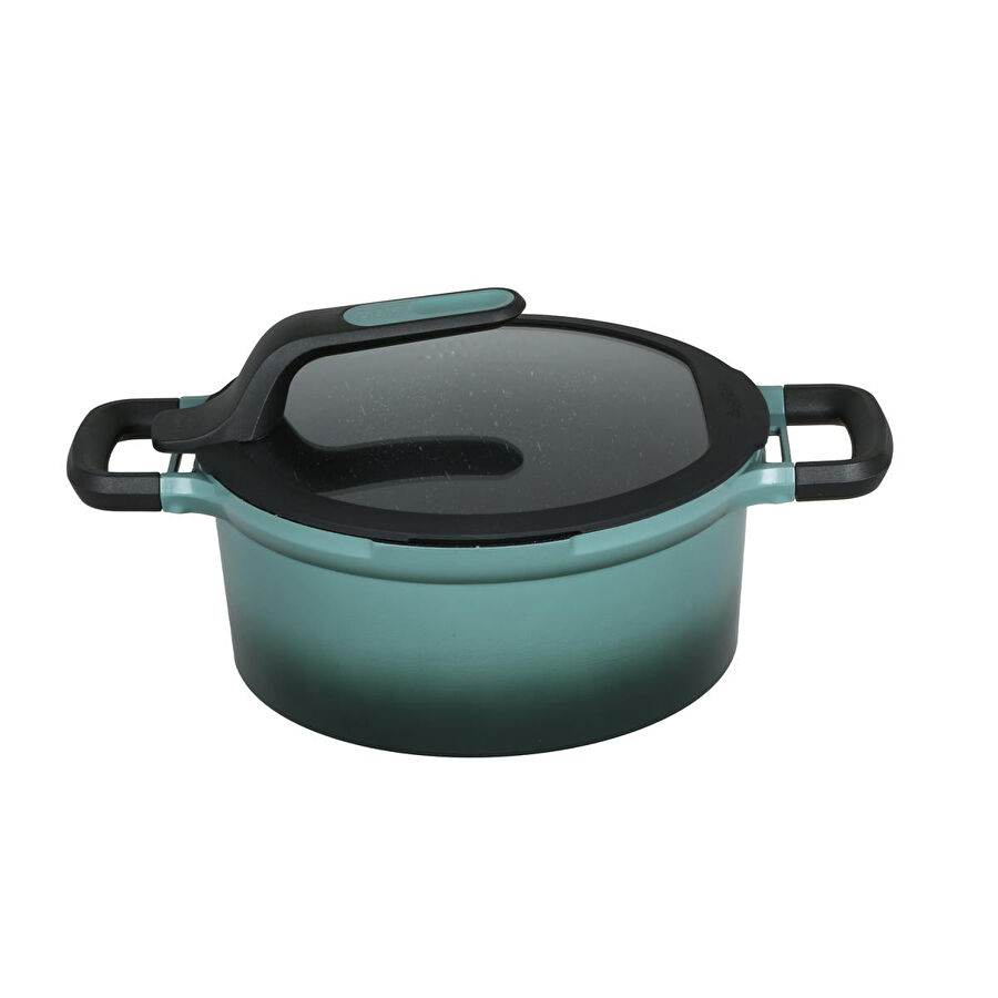Berghoff Gem Stay Cool Derin Tencere Forest 24 Cm