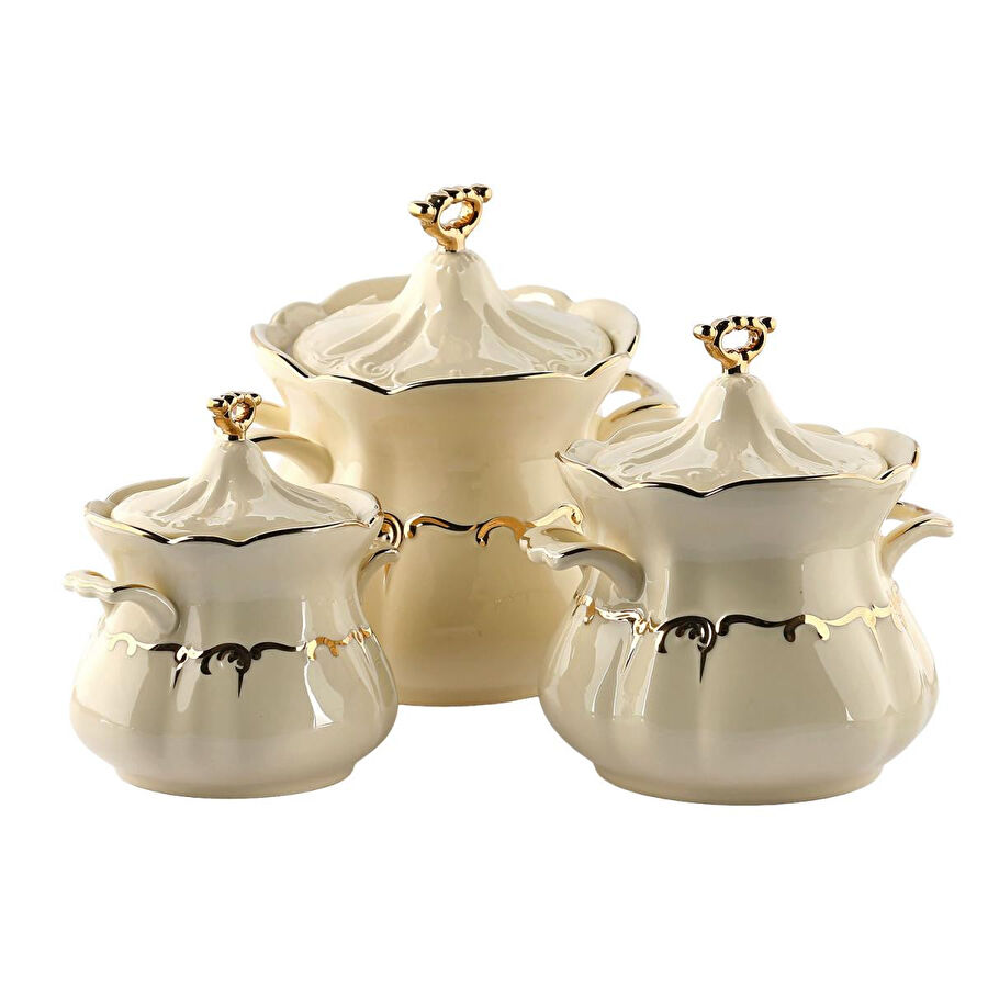 Lucky Art Palace 3lu Bone Serisi Kavanoz Seti