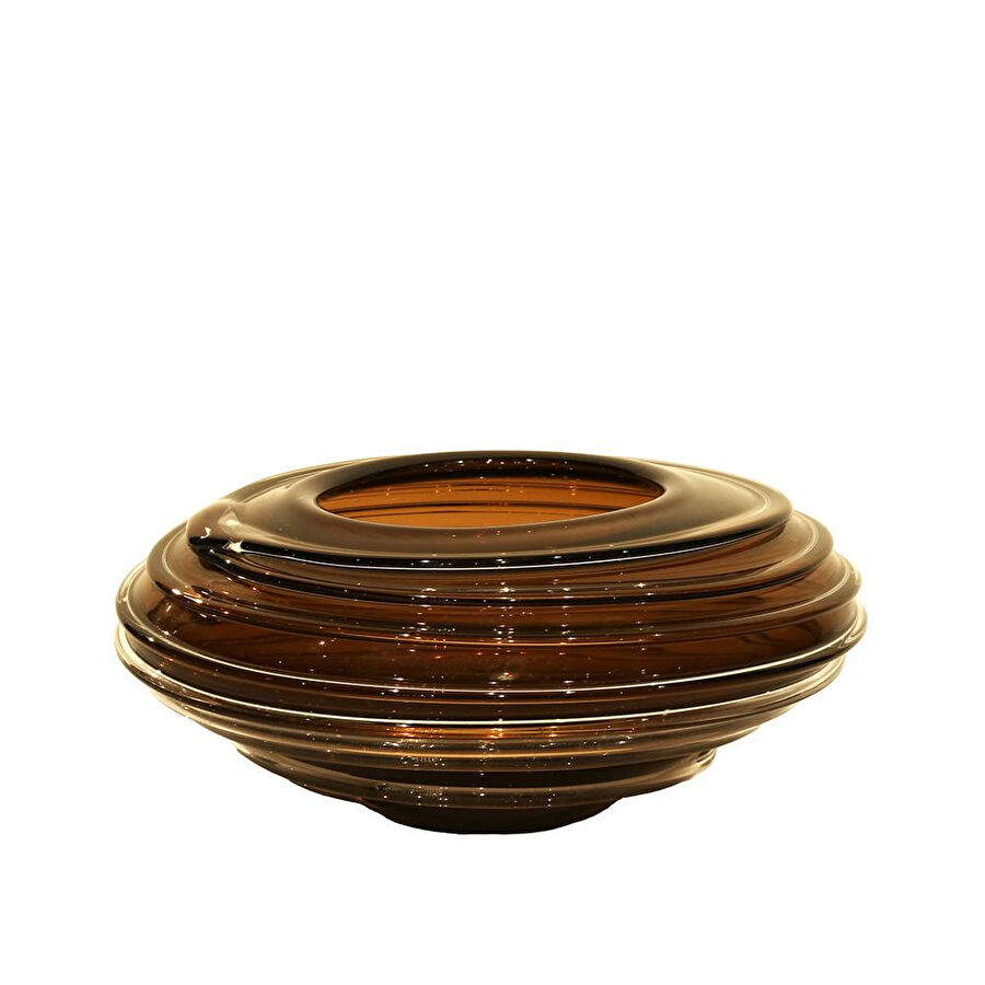 Lucky Art Cam Halkalı Vazo 32x32x14cm