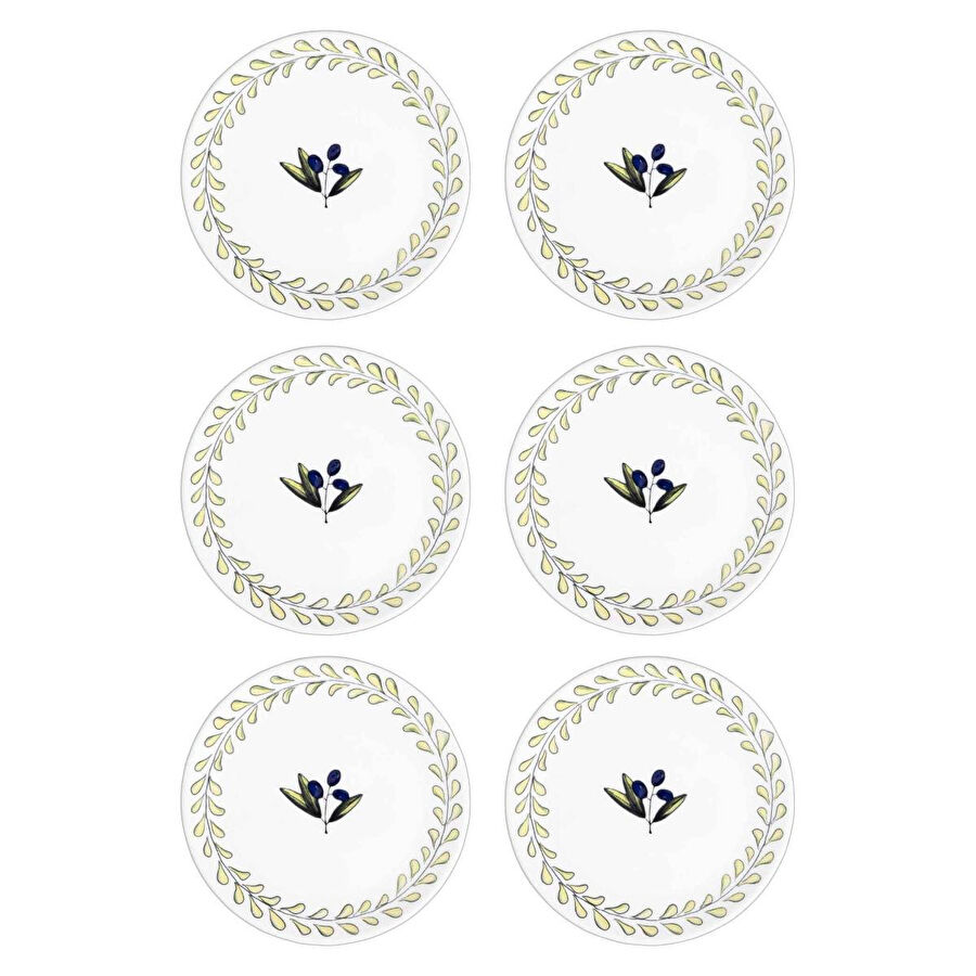 The Mia Olivos Servis Tabağı 6lı Set 26 Cm Ovs0004