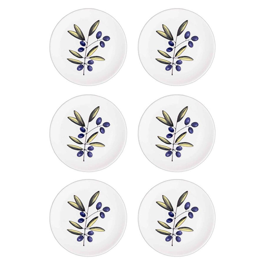 The Mia Olivos Servis Tabağı 6lı Set 26 Cm Ovs0003