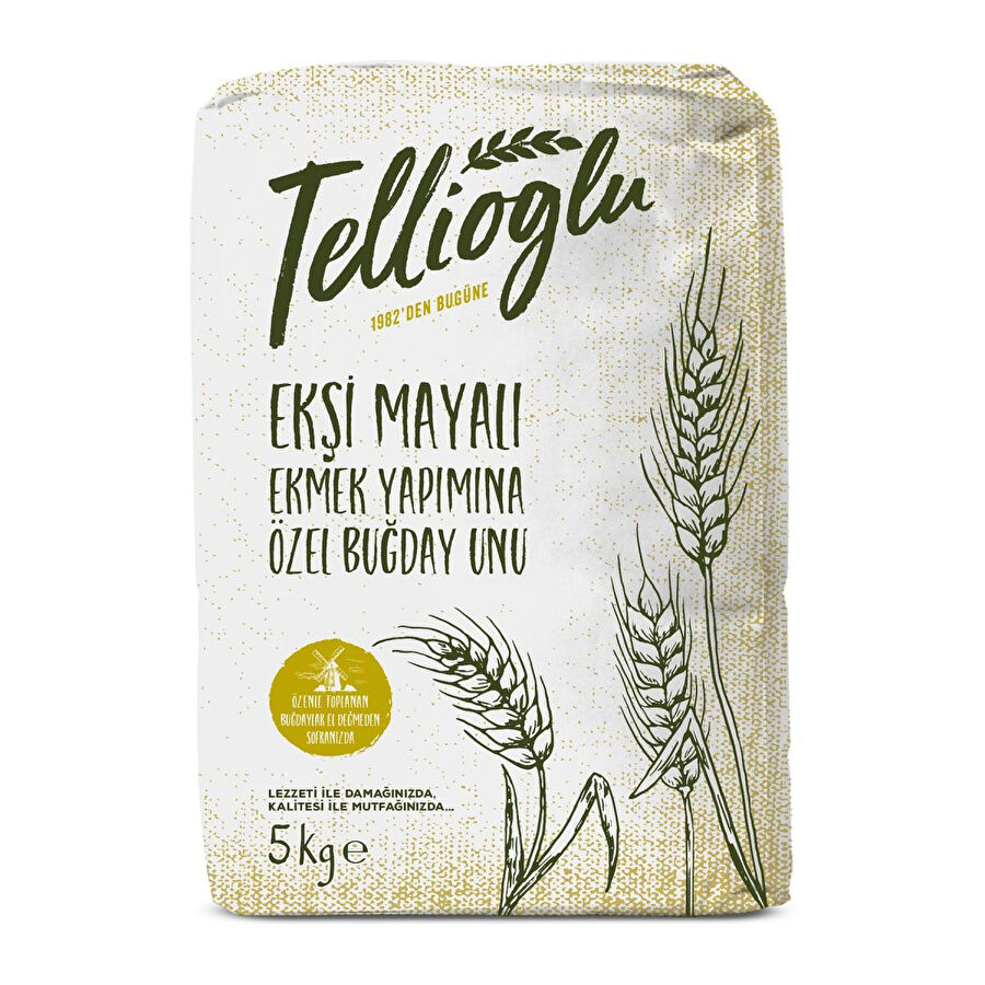 Tellioğlu Ekşi Mayalı Ekmek Yapımına Özel Buğday Unu 5kg