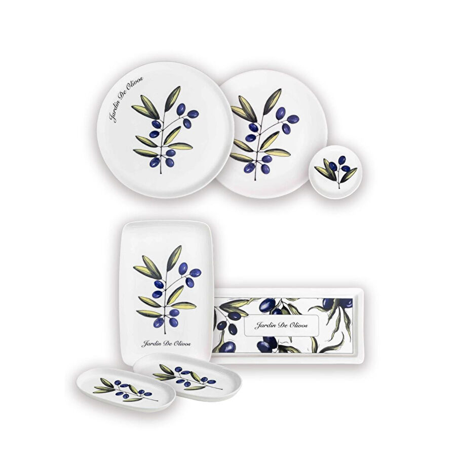 The Mia Olivos Kahvaltı Takımı 6 Kişilik 19 Parça Set 1