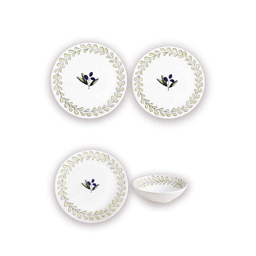 The Mia Olivos 6 Kişilik Yemek Takımı 24 Parça Set 2