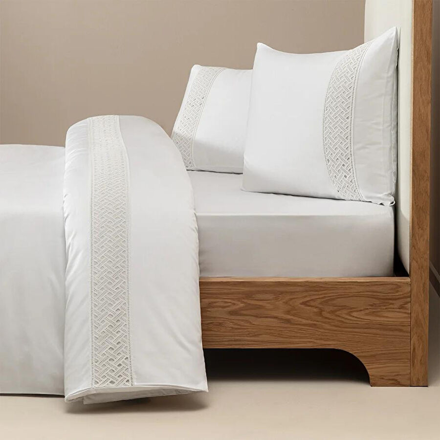 Penelope %100 Pamuk Saten Kumaş Nevresim Seti 240x220 Cm - Delfina Serisi