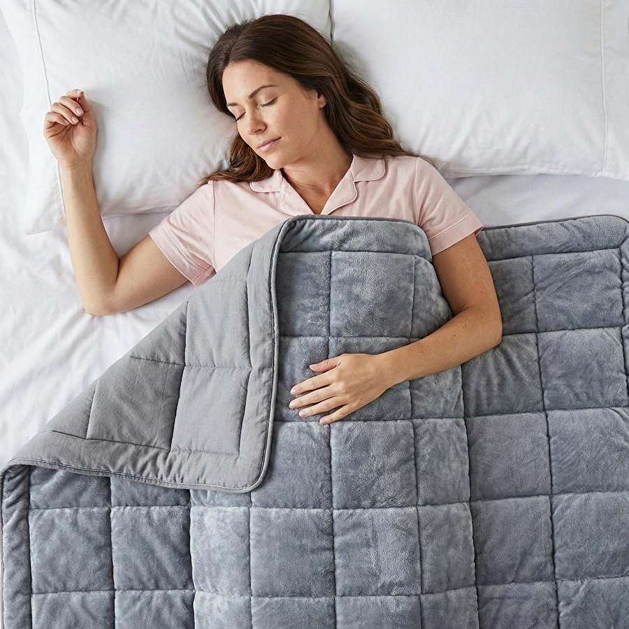 Penelope Çift Kişilik Çift Taraflı Welsoft Yorgan Gri 195x215 Cm - Velour Serisi