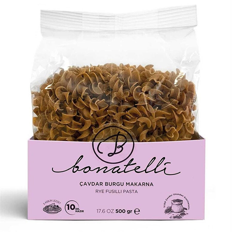 Bonatelli Çavdar Burgu Makarna 500 Gr