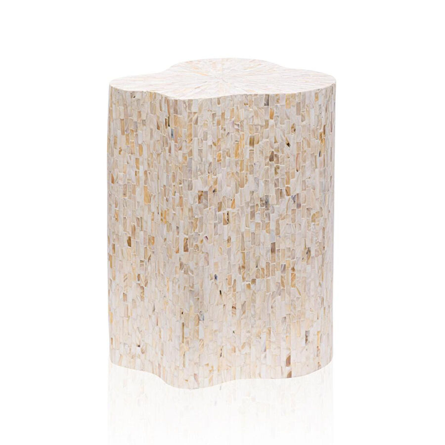 The Mia Sedef Tabure Yan Sehpa 35x35x50 Cm Tlc0128