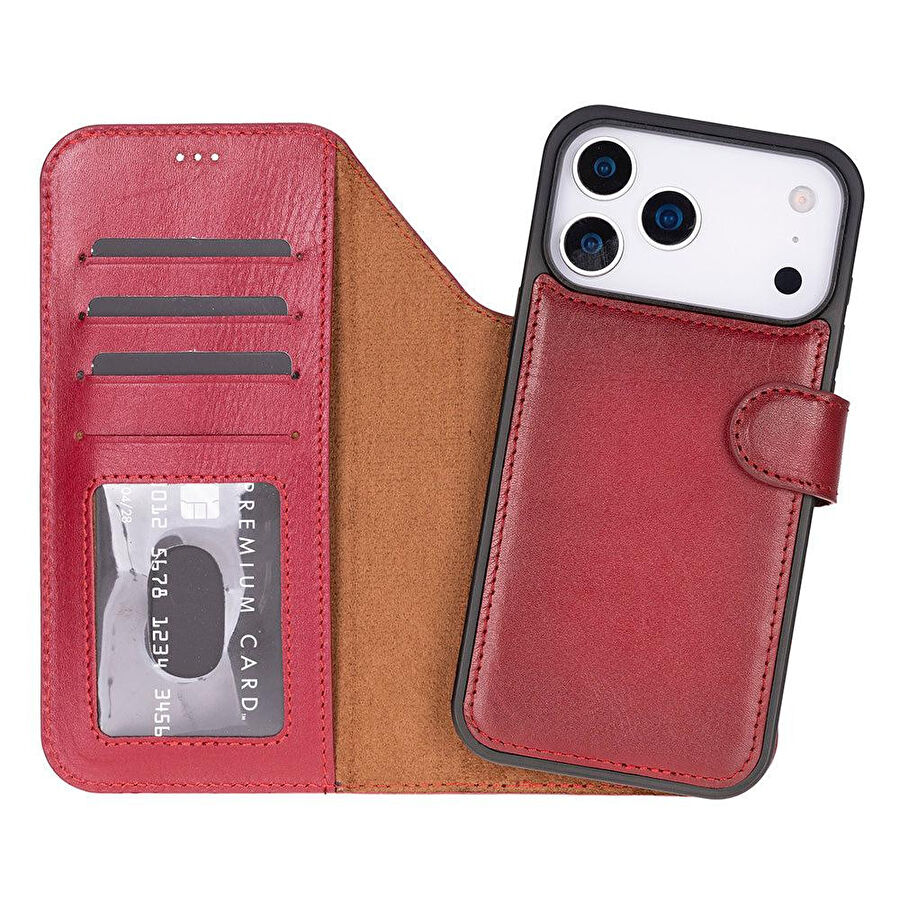 Bloominbag Bloomcase Magic Wallet Crimson Red Apple Iphone 17 Pro (6.3