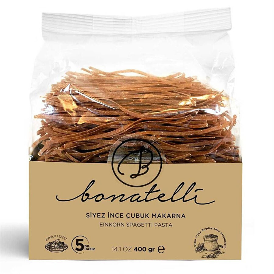 Bonatelli Siyez İnce Çubuk Makarna 400 Gr