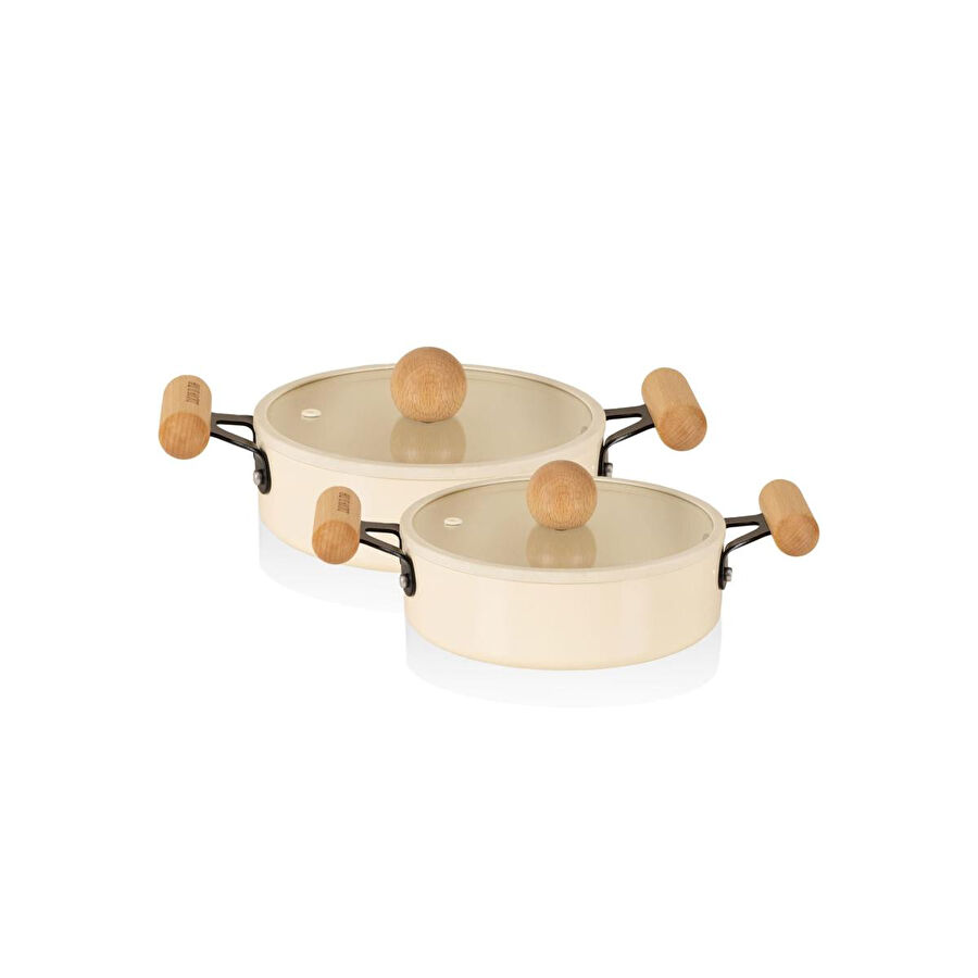 The Mia Cucina Di Mia İndüksiyon Tabanlı Seramik Sahan Seti 4 Parça