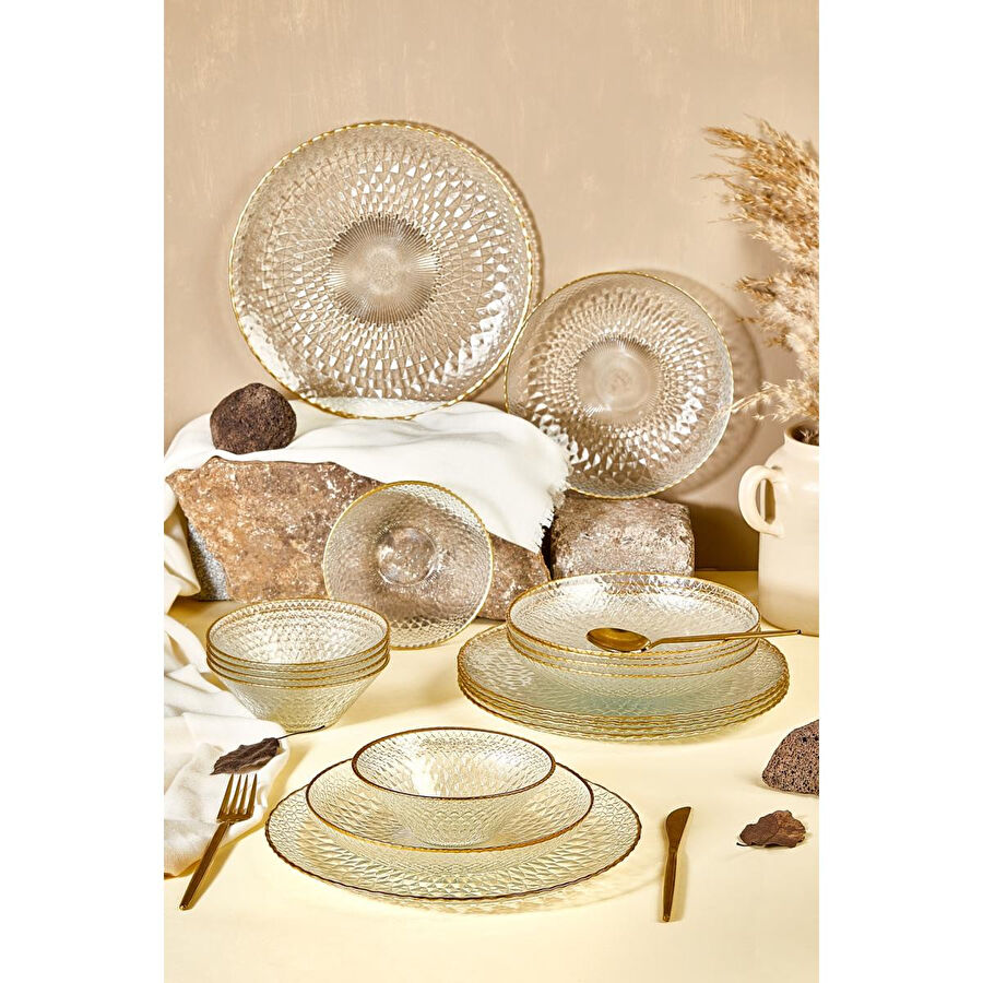 Lora Bianca Fugi 18 Parça Yemek Takımı - 6 Kişilik