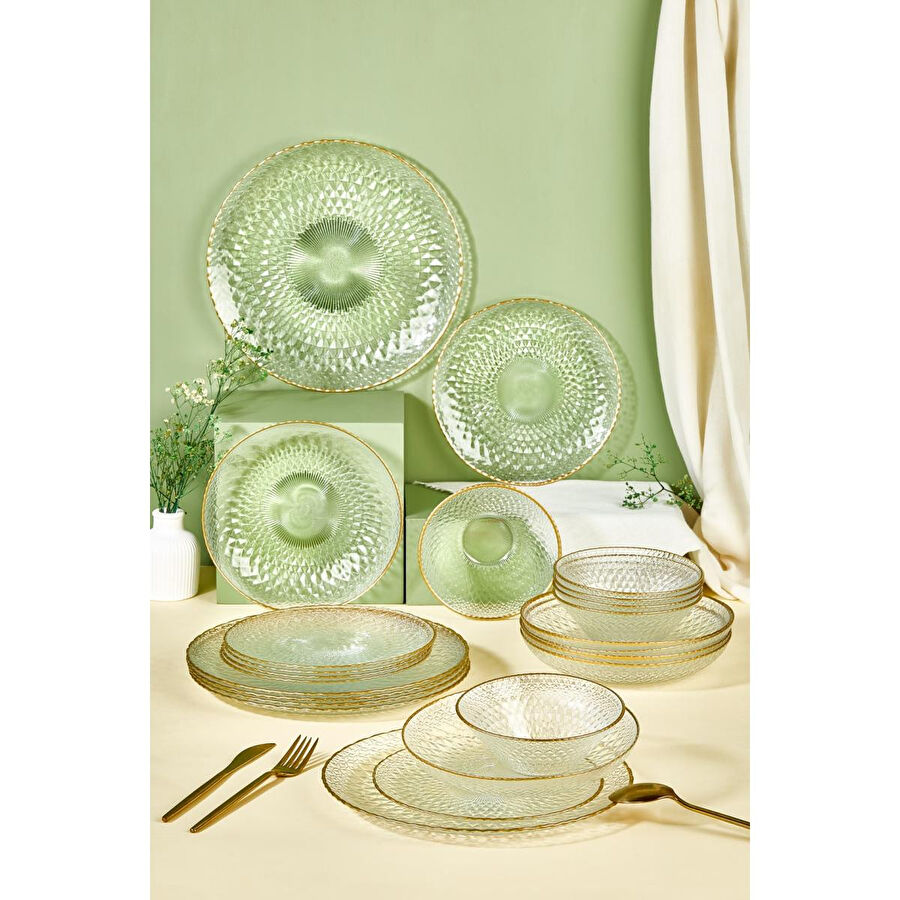 Lora Bianca Fugi 24 Parça Yemek Takımı - 6 Kişilik