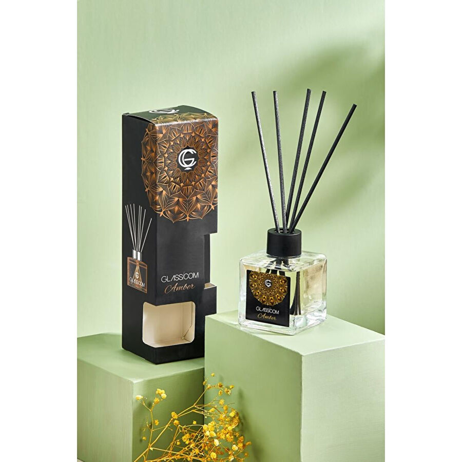 Lora Bianca Reed Diffuser Amber Bambu Çubuklu Oda Kokusu Reed Diffuser Amber Bambu Çubuklu Oda Kokusu