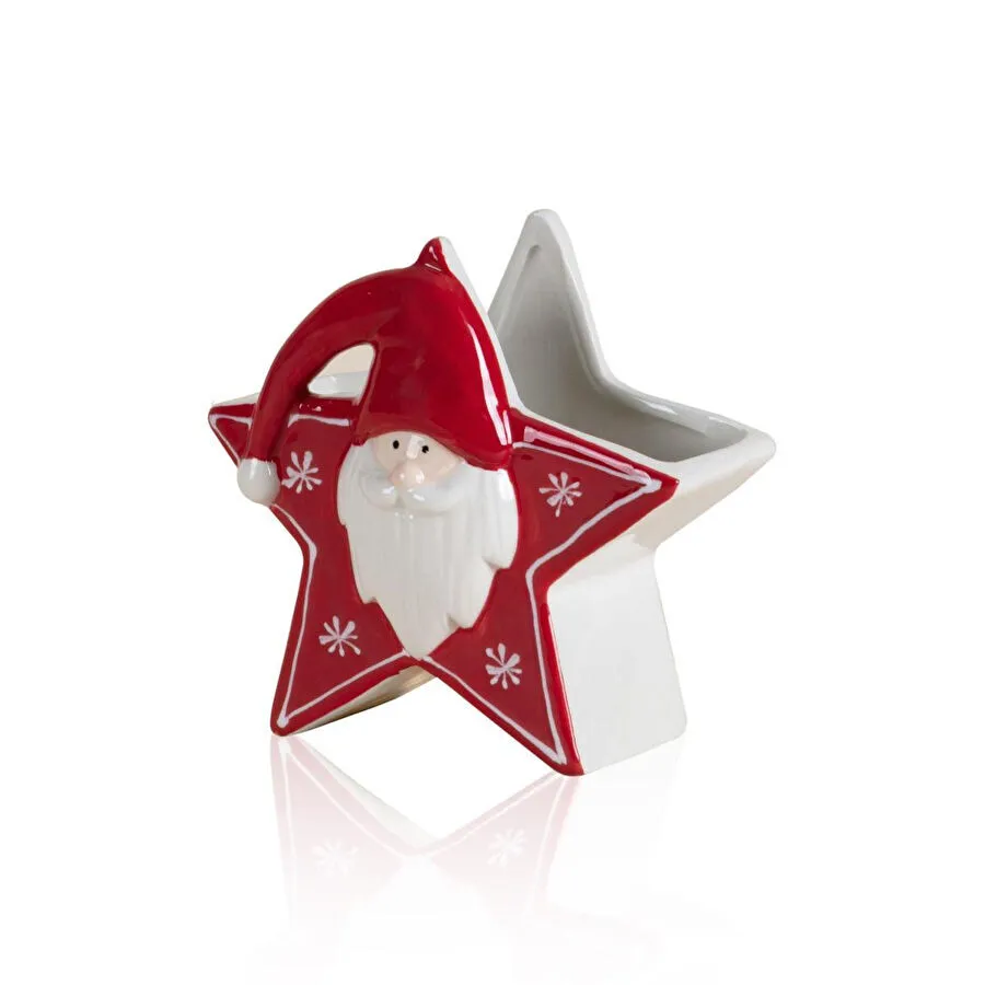 The Mia Dekoratif Yıldız Vazo 15x8x14 Cm