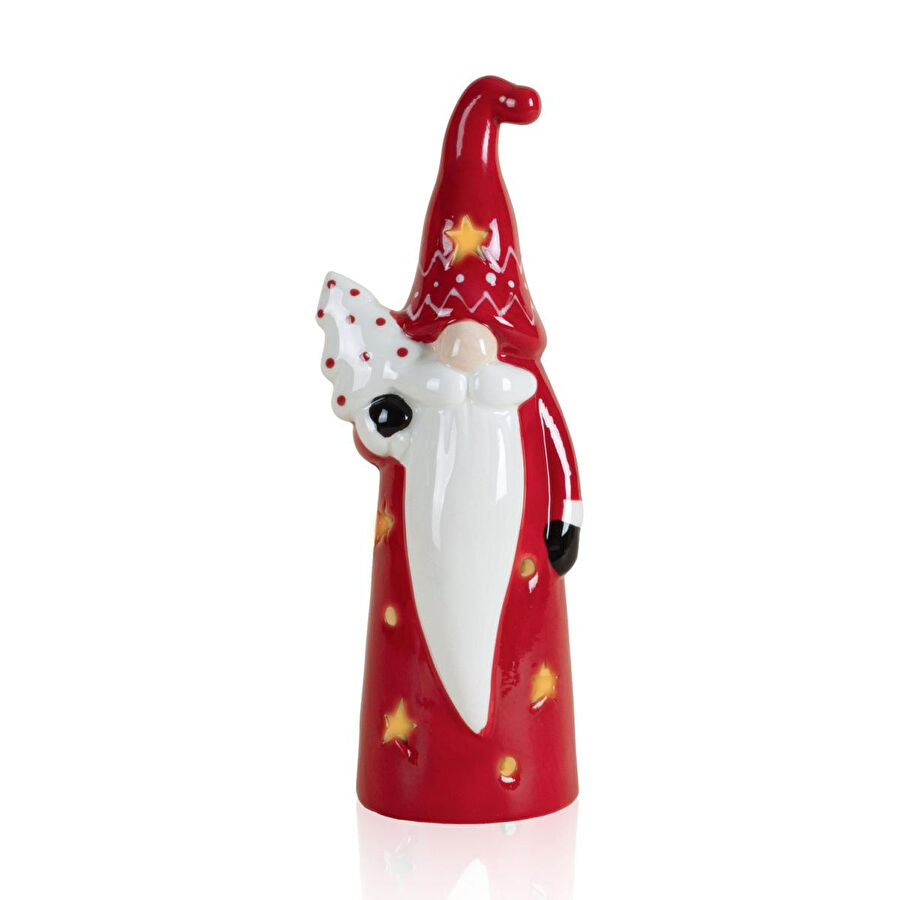 The Mia Dekoratif Yılbaşı Süsü Led Işıklı Cüce 8x7x22 Cm