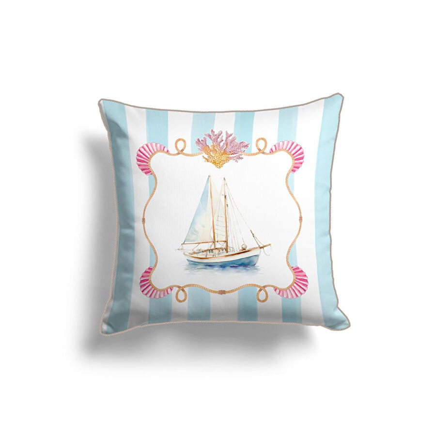 Maxxdeco 43x43 Cm Halat Biyeli Kırlent Kılıfı