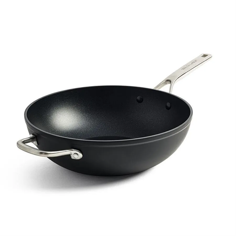 Kitchenaid Güçlendirilmiş Dövme Alüminyum Wok Tava 30 Cm