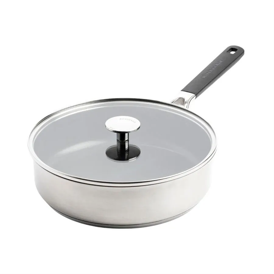 Kitchenaid Paslanmaz Çelik Sote Tavası, Seramik Kaplama 30 Cm