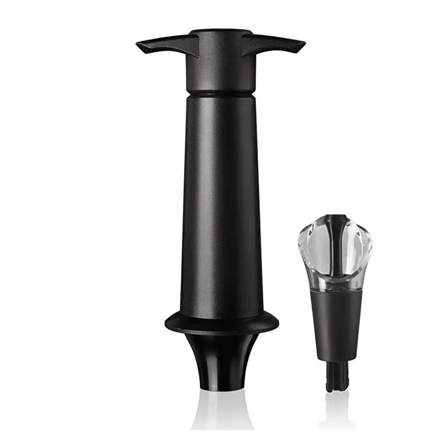 Vacu Vin Şarap Koruyucu & Dökücü1 Pompa 1 Dökücü-tıpa - Kutulu Siyah